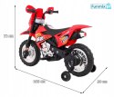 Motorek Cross dla dzieci Pojazd na akumulator + Pomocnicze kółka + Dźwięki LED