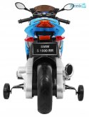 Motor na akumulator BMW S1000 RR dla dzieci + Kółeczka pomocnicze + Nóżka podpórka