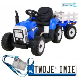 Pojazd Traktor z Przyczepą BLOW na akumulator ekoskóra EVA MP3