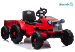 Pojazd Traktor na Akumulator z Przyczepą 2x45W Bluetooth Radio LED